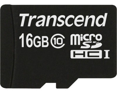 قیمت کارت حافظه میکرو 16 گیگابایت Transcend Class 10 MicroSD - 16GB