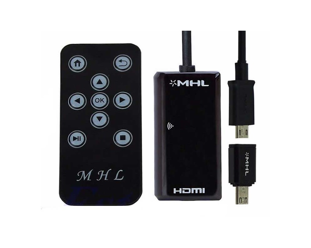 خرید مبدل MHL به HDMI ریموت دار برای اتصال گوشی به تلویزیون