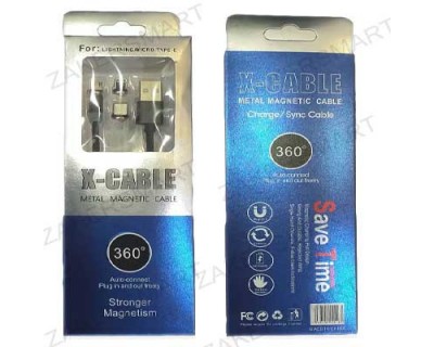 قیمت خرید کابل شارژ مغناطیسی 3 سر اندروید، تایپ سی و آیفون Iphone Lighting/Android Micro USB/Type-C