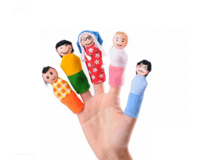 خرید اسباب بازی عروسک انگشتی خانواده شادی رویان4