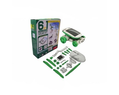 خرید اسباب بازی آموزشی ساخت ربات 6 در 1 خورشیدی - سولار