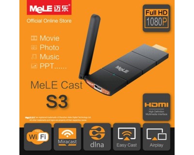 قیمت خرید دانگل حرفه ای تلویزیون و پروژکتور وایرلس مله کست MeLE Cast S3 - HDMI streaming Media Player Doungle